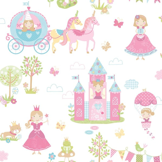 Galerie Wallcoverings Tiny Tots 2 Fairytale Galerie Wallcoverings  Pink   - G78372