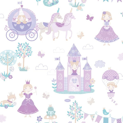 Galerie Wallcoverings Tiny Tots 2 Fairytale Galerie Wallcoverings  Purple, Lilac   - G78373