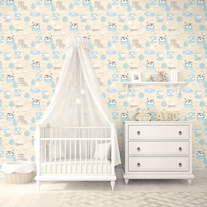 Galerie Wallcoverings Tiny Tots 2 Farmland Galerie Wallcoverings  Multi-coloured, Multi   - G78374