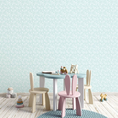 Galerie Wallcoverings Tiny Tots 2 Koala Leaf Galerie Wallcoverings  Blue   - G78383