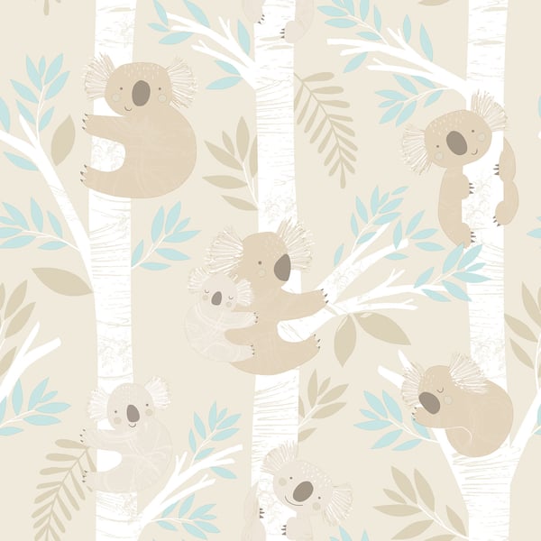 Galerie Wallcoverings Tiny Tots 2 Koalas Galerie Wallcoverings  Beige   - G78384