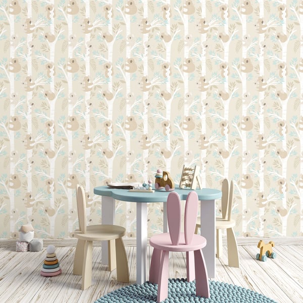Galerie Wallcoverings Tiny Tots 2 Koalas Galerie Wallcoverings  Beige   - G78384