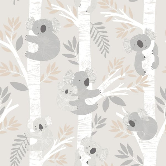 Galerie Wallcoverings Tiny Tots 2 Koalas Galerie Wallcoverings  Beige   - G78385