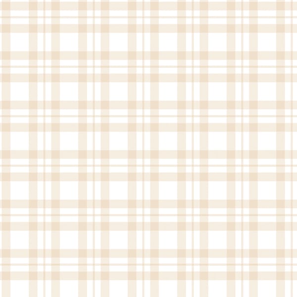 Galerie Wallcoverings Tiny Tots 2 Plaid Galerie Wallcoverings  Beige   - G78393