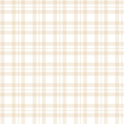 Galerie Wallcoverings Tiny Tots 2 Plaid Galerie Wallcoverings  Beige   - G78393