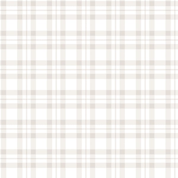 Galerie Wallcoverings Tiny Tots 2 Plaid Galerie Wallcoverings  Silver Grey   - G78394