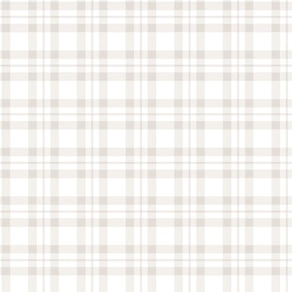 Galerie Wallcoverings Tiny Tots 2 Plaid Galerie Wallcoverings  Silver Grey   - G78394