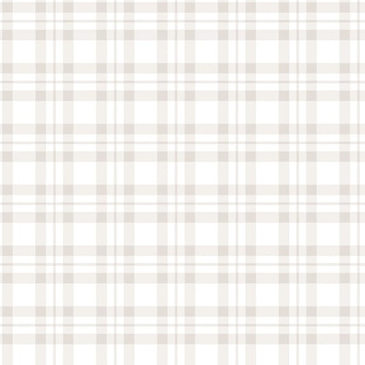 Galerie Wallcoverings Tiny Tots 2 Plaid Galerie Wallcoverings  Silver Grey   - G78394