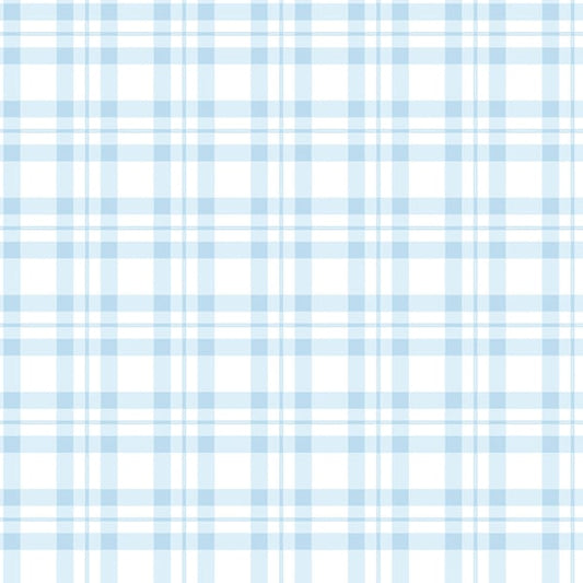 Galerie Wallcoverings Tiny Tots 2 Plaid Galerie Wallcoverings  Blue   - G78395