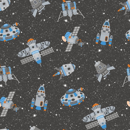 Galerie Wallcoverings Tiny Tots 2 Spaceships Galerie Wallcoverings  Black   - G78410