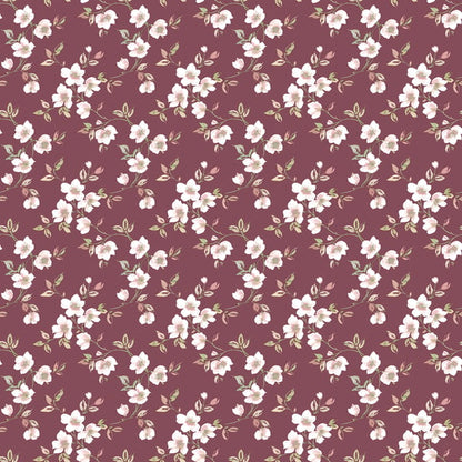 Galerie Wallcoverings Secret Garden Anenome Mini Galerie Wallcoverings  Red   - G78482