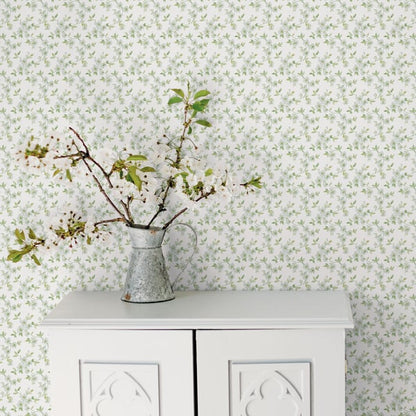Galerie Wallcoverings Secret Garden Anenome Mini Galerie Wallcoverings  Green   - G78483