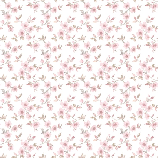 Galerie Wallcoverings Secret Garden Anenome Mini Galerie Wallcoverings  Pink   - G78484