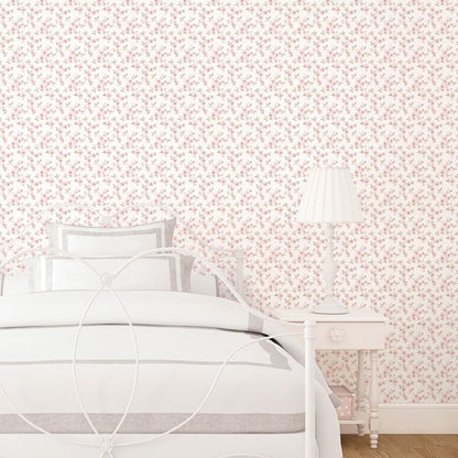 Galerie Wallcoverings Secret Garden Anenome Mini Galerie Wallcoverings  Pink   - G78484