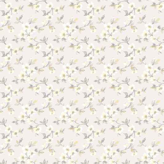 Galerie Wallcoverings Secret Garden Anenome Mini Galerie Wallcoverings  Cream   - G78486