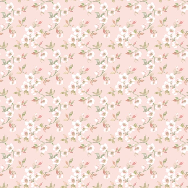 Galerie Wallcoverings Secret Garden Anenome Mini Galerie Wallcoverings  Pink   - G78487