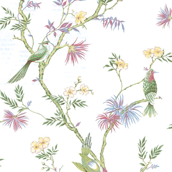 Galerie Wallcoverings Secret Garden Classic Bird Trail Galerie Wallcoverings  Multi-coloured, Multi   - G78490