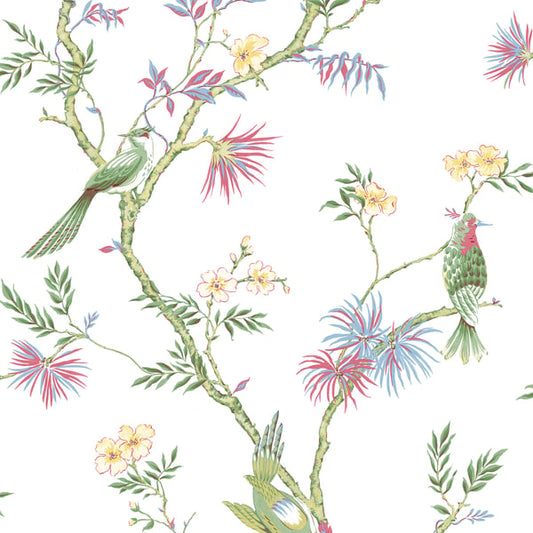 Galerie Wallcoverings Secret Garden Classic Bird Trail Galerie Wallcoverings  Multi-coloured, Multi   - G78490