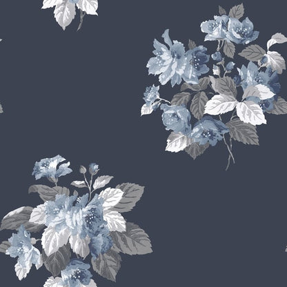 Galerie Wallcoverings Secret Garden Classic Bouquet Galerie Wallcoverings  Blue   - G78498
