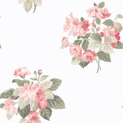 Galerie Wallcoverings Secret Garden Classic Bouquet Galerie Wallcoverings  Pink   - G78499