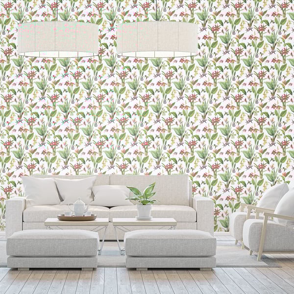 Galerie Wallcoverings Secret Garden Cottage Botanical Galerie Wallcoverings  Multi-coloured, Multi   - G78505