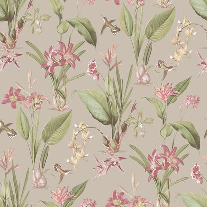 Galerie Wallcoverings Secret Garden Cottage Botanical Galerie Wallcoverings  Beige   - G78507