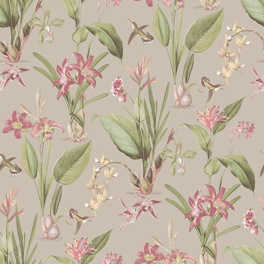 Galerie Wallcoverings Secret Garden Cottage Botanical Galerie Wallcoverings  Beige   - G78507