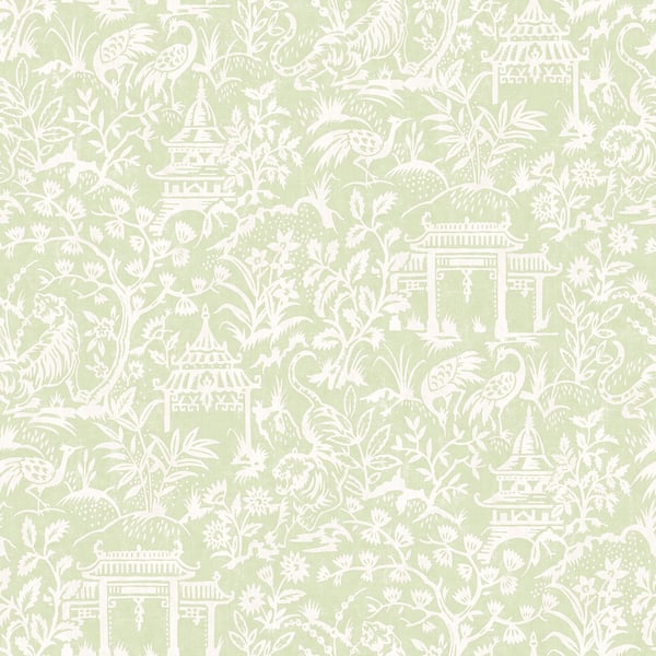 Galerie Wallcoverings Secret Garden Garden Toile Galerie Wallcoverings  Green   - G78509