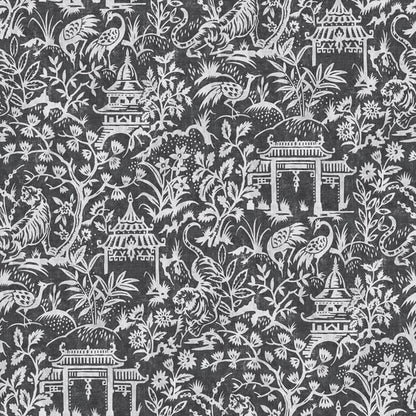 Galerie Wallcoverings Secret Garden Garden Toile Galerie Wallcoverings  Black   - G78510