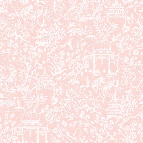 Galerie Wallcoverings Secret Garden Garden Toile Galerie Wallcoverings  Pink   - G78511