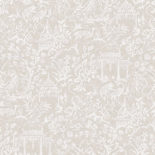 Galerie Wallcoverings Secret Garden Garden Toile Galerie Wallcoverings  Beige   - G78512