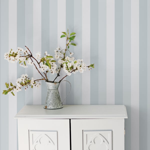 Galerie Wallcoverings Secret Garden Secret Stripe Galerie Wallcoverings  Blue   - G78518