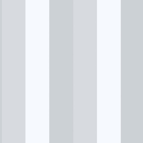 Vertical pale blue-gray and white striped wallpaper pattern; clean, modern wallcovering design.
