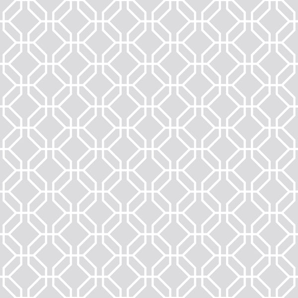 Galerie Wallcoverings Secret Garden Trellis Negative Galerie Wallcoverings  Silver Grey   - G78522