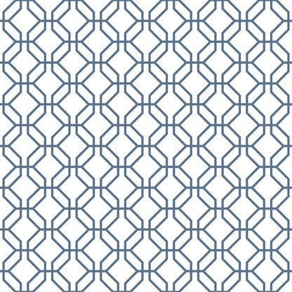 Galerie Wallcoverings Secret Garden Trellis Positive Galerie Wallcoverings  Blue   - G78526