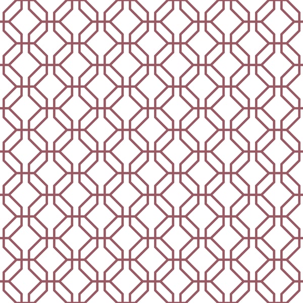 Galerie Wallcoverings Secret Garden Trellis Positive Galerie Wallcoverings  Red   - G78527