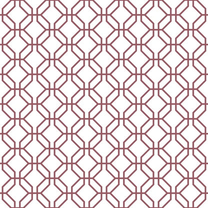 Galerie Wallcoverings Secret Garden Trellis Positive Galerie Wallcoverings  Red   - G78527