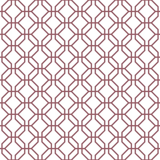 Galerie Wallcoverings Secret Garden Trellis Positive Galerie Wallcoverings  Red   - G78527