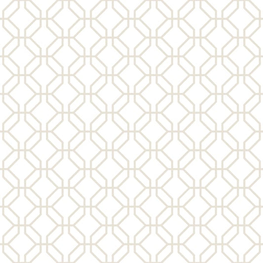 Galerie Wallcoverings Secret Garden Trellis Positive Galerie Wallcoverings  Beige   - G78529