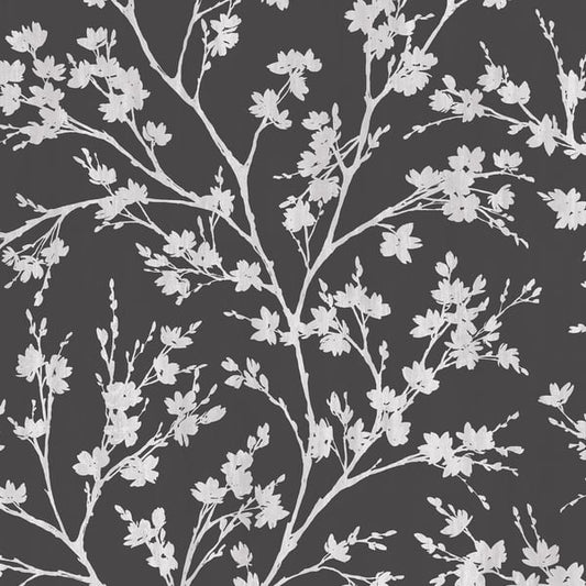 Galerie Wallcoverings Secret Garden Wispy Branches Galerie Wallcoverings  Black   - G78531