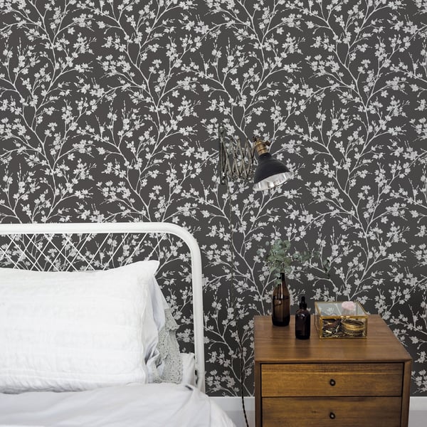 Galerie Wallcoverings Secret Garden Wispy Branches Galerie Wallcoverings  Black   - G78531