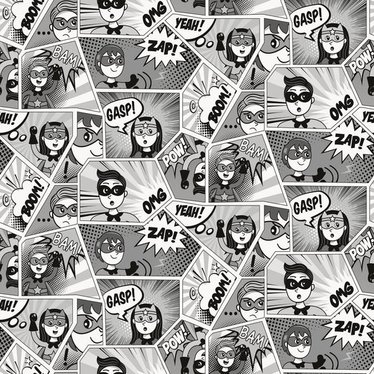 GALERIE WALLCOVERINGS Kids and Teens    Grey   - G78556