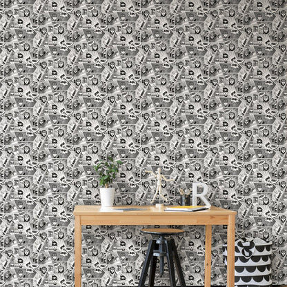 GALERIE WALLCOVERINGS Kids and Teens    Grey   - G78556