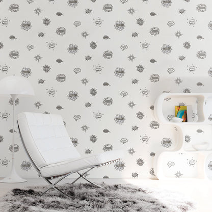 GALERIE WALLCOVERINGS Kids and Teens    Grey   - G78579