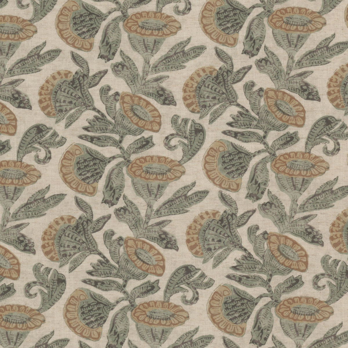 STOUT TEXTILES  MULTIPURPOSE,PRINT TRADITIONAL, FLORAL FERN,MOSS   - GALA-1