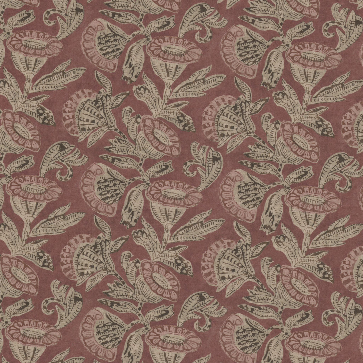 STOUT TEXTILES  MULTIPURPOSE,PRINT TRADITIONAL, FLORAL SIENNA   - GALA-2