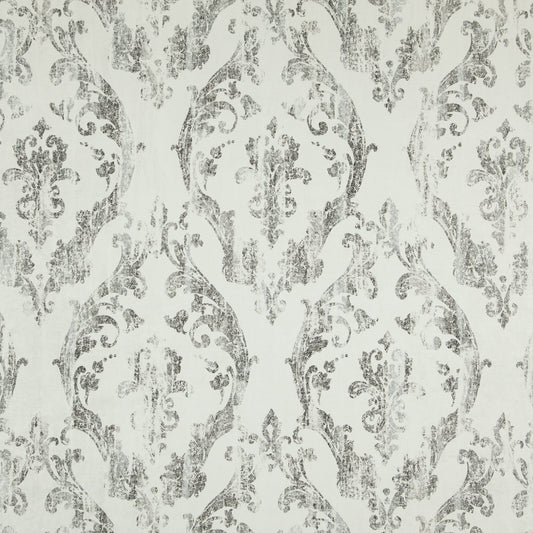 JF Fabrics GAMBLER 90 Fabric Traditional,Transitional,Floral,Metallic Grey,Silver  Damask,Texture,Velvet - 8091090 J8571