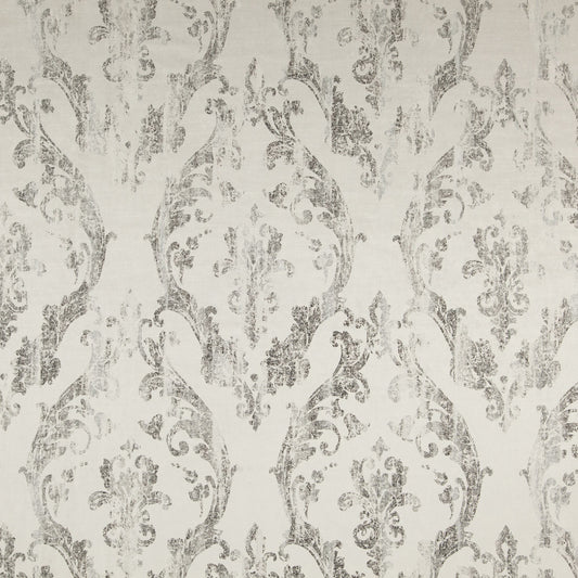 JF Fabrics GAMBLER 93 Fabric Traditional,Transitional,Floral,Metallic Grey,Silver  Damask,Texture,Velvet - 8091093 J8571