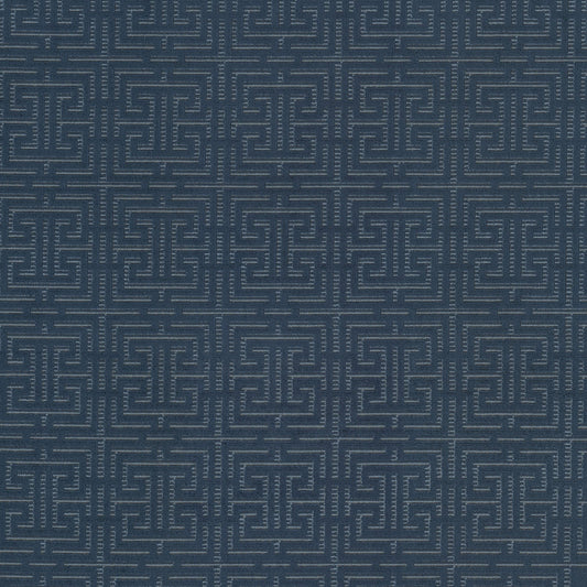 STOUT TEXTILES  UPHOLSTERY,VELVET TRADITIONAL, GREEK KEY BALTIC,PACIFIC   - GARC-1