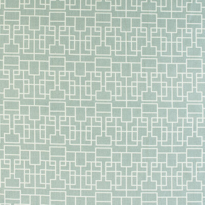 KRAVET DESIGN PRINT GEOMETRIC WHITE,GREEN,   - GARDEN KEY.3.0